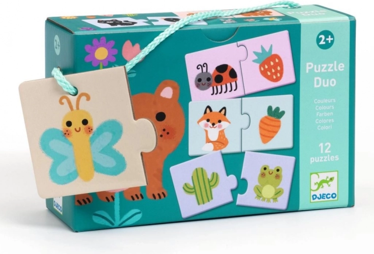 Djeco Eduludo puzzle duo – farby