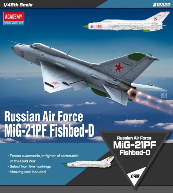 Model lietadla MIG-21PF Poľské farby 1/48