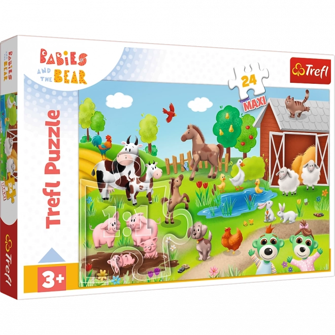 Puzzle 24 maxi BOBASKI A ZVIERATÁ Trefl