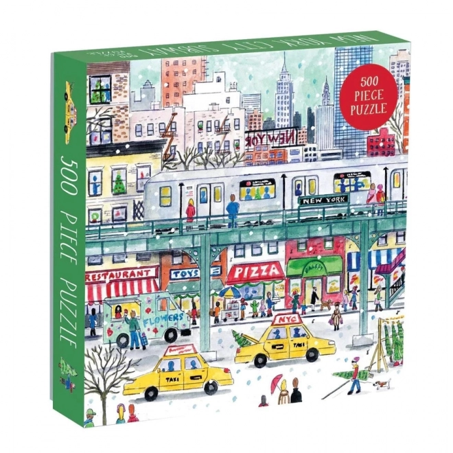Štvorcové puzzle Metro v New Yorku 500 dielikov