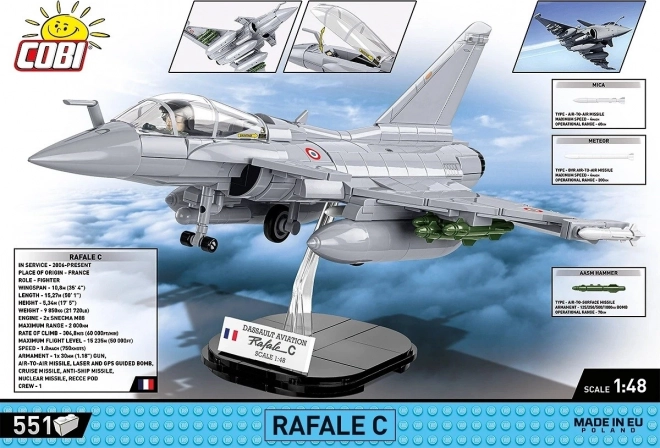 Stavebnica Dassault Rafale C - 551 dielikov