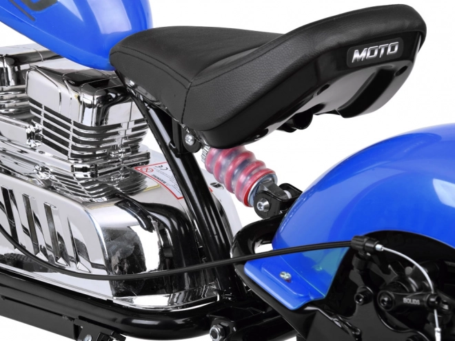 Elektrický chopper motocykl pre deti – Modrá