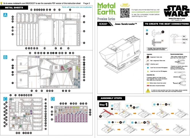 Metal Earth 3D puzzle Premium Series: Star Wars Jawa Sandcrawler