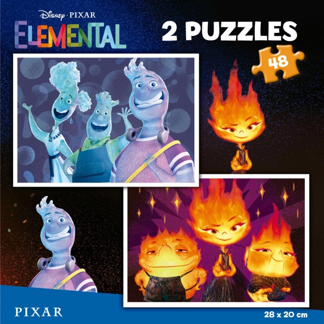 Educa puzzle Medzi živly 2x48 dielikov