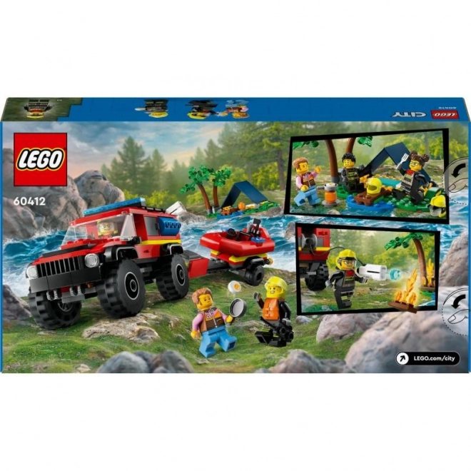 Lego City Hasičský Voz 4x4 A Záchranný Čln