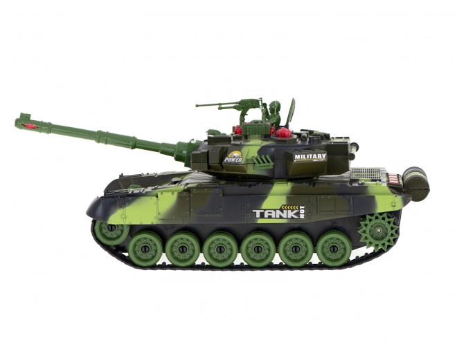 Tank na diaľkové ovládanie RC War Tank 2.4 GHz lesná kamufláž