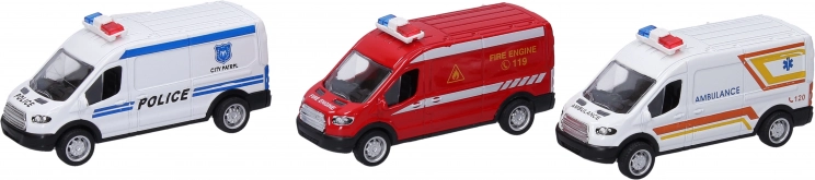 Auto záchranári s natahovacím pohonom