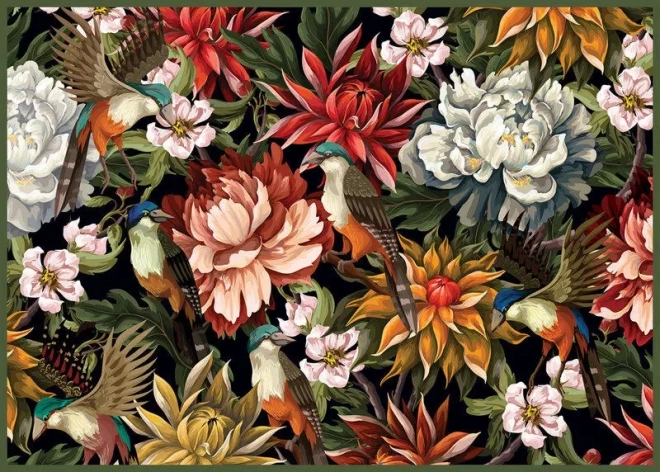 Puzzle Tajná záhrada: Vtáci medzi kvetmi 1000 dielikov