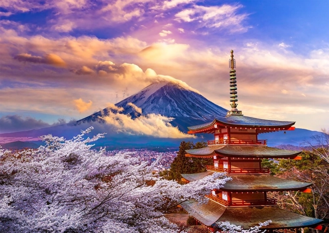 Puzzle Hora Fuji na jar, Japonsko 1000 dielikov