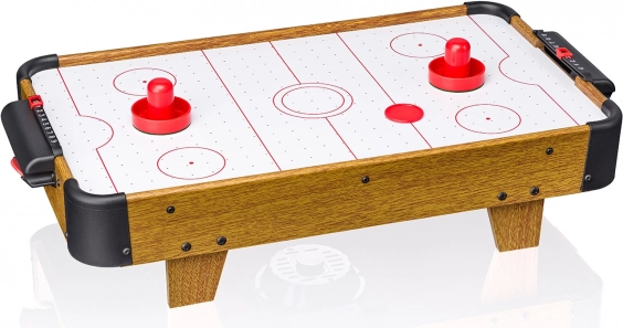 Stolový air hockey v drevenom dekore