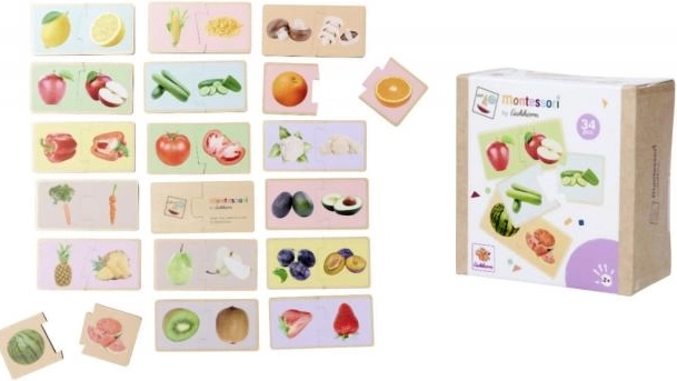 Montessori puzzle ovocie a zelenina