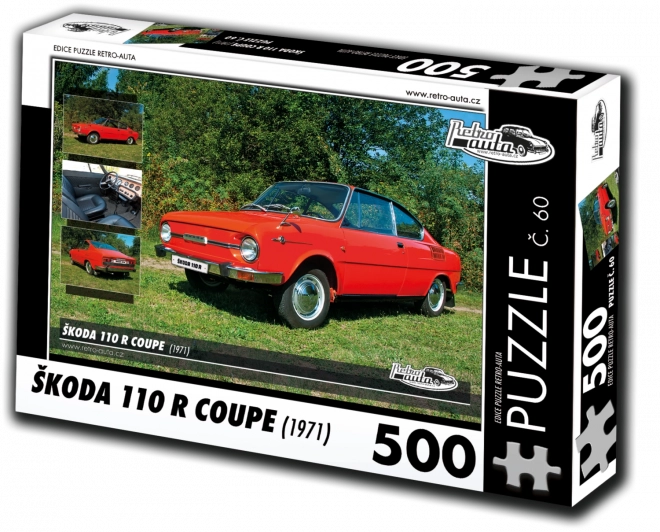 Retro Auta Puzzle ŠKODA 110 R Coupe 1971