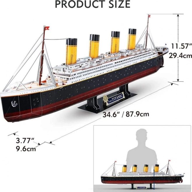 3D puzzle Titanic s LED osvetlením