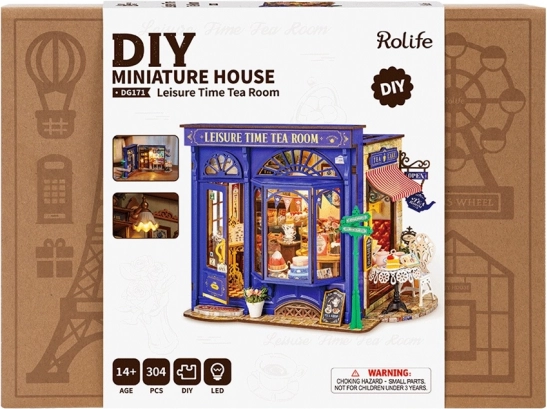 Miniatúrny domček Čajovňa pre chvíle pohody