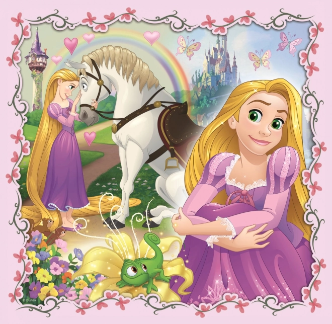 Puzzle Disney Princezné s Priateľmi 3v1