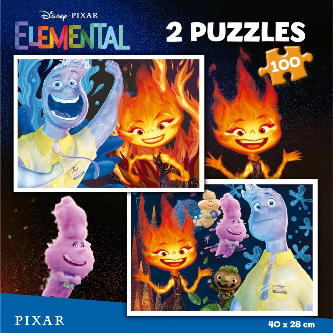 Puzzle Medzi živlami 2x100 dielikov