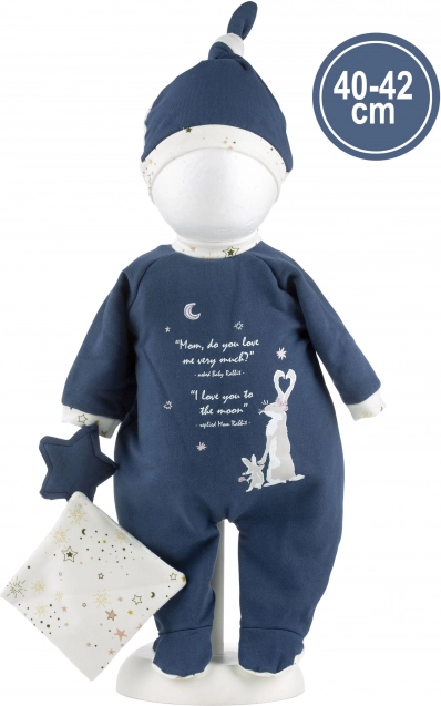 Šaty pre bábiku bábätko New Born veľkosti 40–42 cm s doplnkami