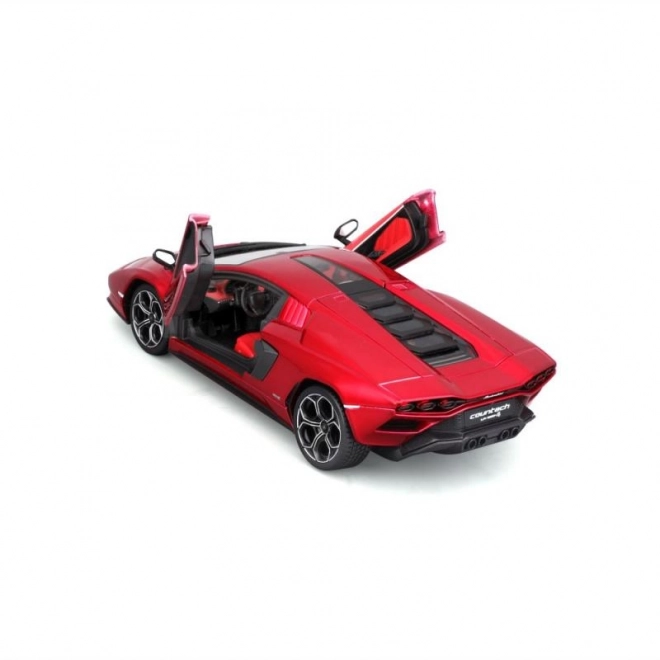 Kovový model Lamborghini Countach LPI 800-4 v červenej farbe od Bburago