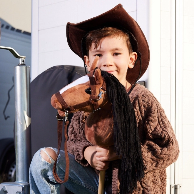 Koník na tyči Hoppihorse hnedý