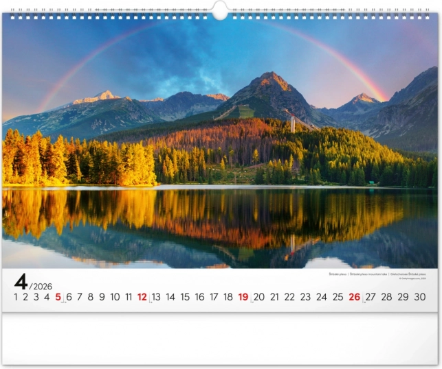 Nástenný kalendár Magické Tatry 2026