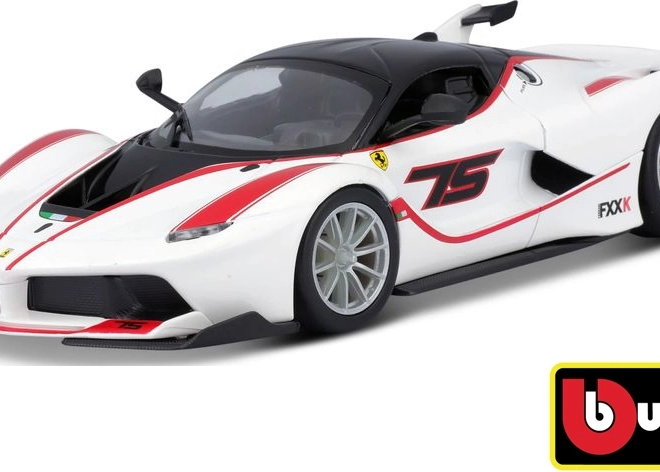 Bburago Ferrari Racing FXX K biely model 1:24