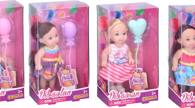 Bábika s loptičkou 11 cm