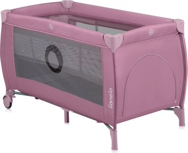 Cestovná postieľka LIONELO Stefi Plus Pink Magnolia