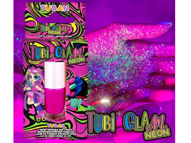 Lak na nechty Tubi Glam - Ružový Neon