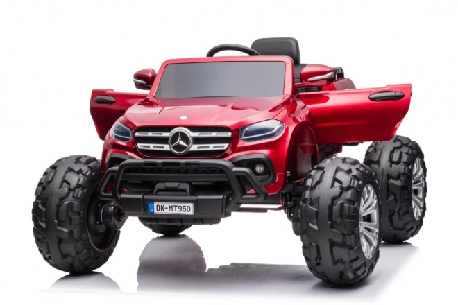 Auto na akumulátor Mercedes 4x4 červené lakované