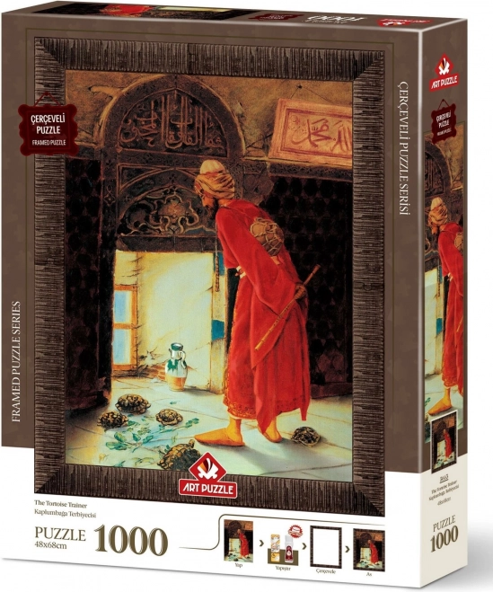 Puzzle s rámom a lepidlom Cvičiteľ želiev 1000 dielikov