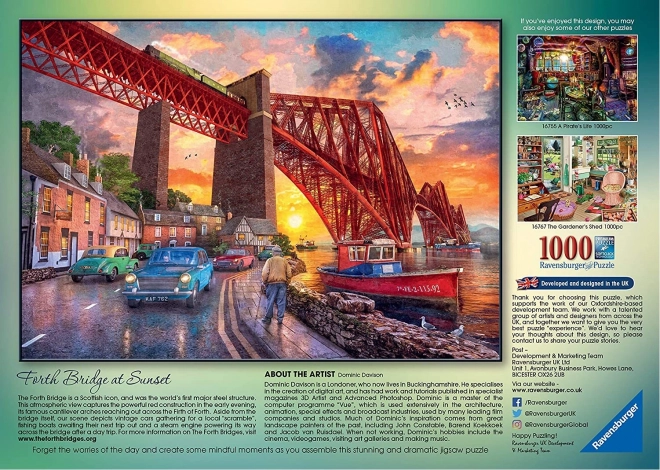 Puzzle 1000 ks Most pri východe slnka