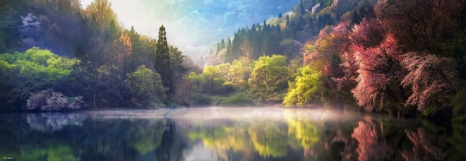 Puzzle 1000 ks Jazero Seryang-ji Panorama