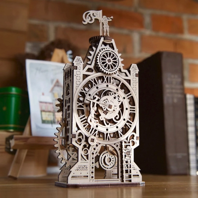 Ugears 3D drevené mechanické puzzle Hodinová veža