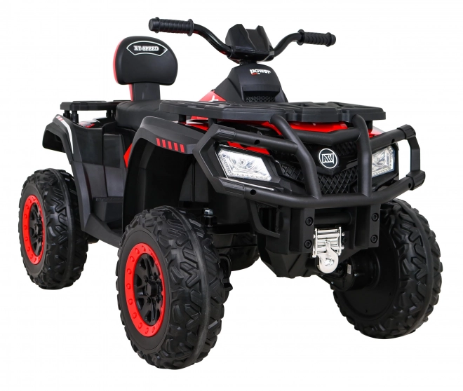 Štvorkolka XT-Speed pre deti Červená + 4x4 + EVA + pomalý štart + rádio MP3 + LED dióda