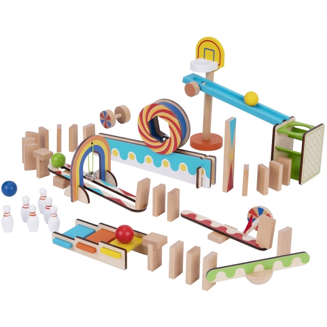 Drevené domino kocky Tooky Toy