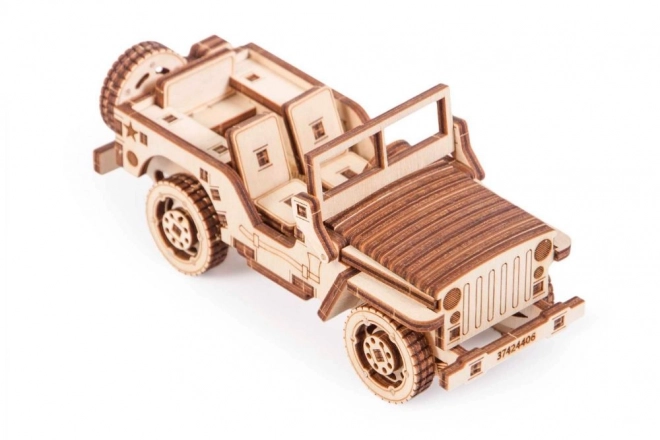 Drevené puzzle 3D Jeep