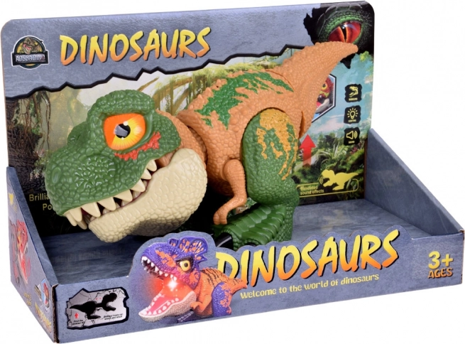 Šumový dinosaurus Tyrannosaurus Rex so zvukovými a svetelnými efektmi