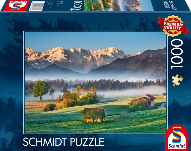 Puzzle Schmidt Garmisch Partenkirchen - Murnauer Moos 1000 dielikov
