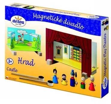 Magnetické drevené divadlo - hrad