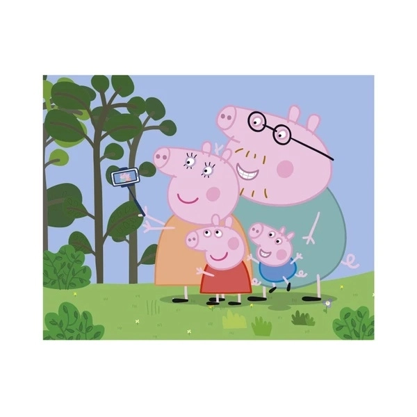 Drevené kocky Peppa Pig: Veselý deň – 20 kociek