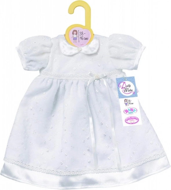 Dolly Fashion krstné šaty pre bábiku Baby Born