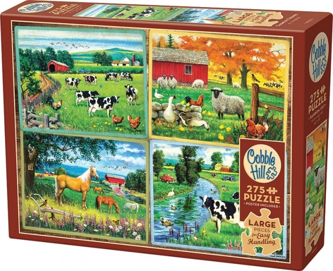 Puzzle Priatelia z vidieka XL 275 dielikov