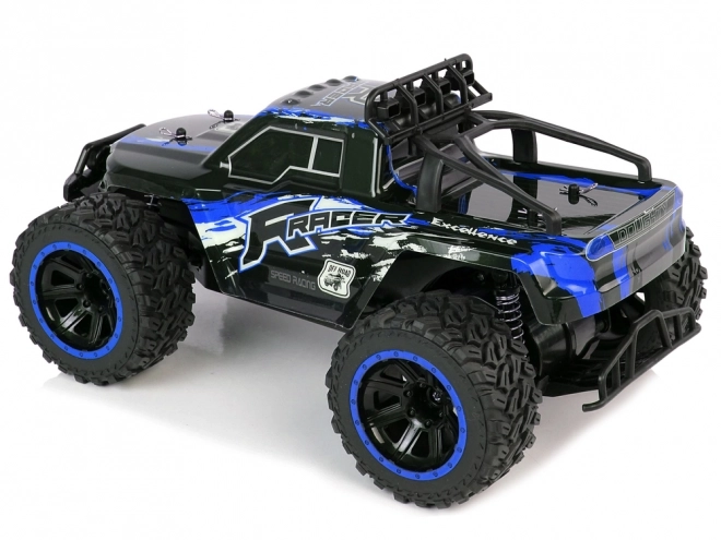 Zábavný off-road RC auto s tlmičmi - modré