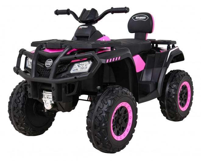 Štvorkolka XT-Speed pre deti Ružová + 4x4 + EVA + Pomalý štart + Rádio MP3 + LED dióda