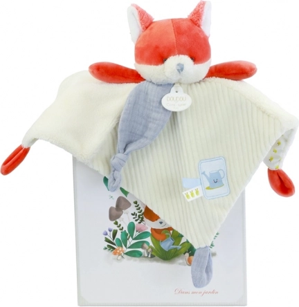 Doudou darčeková sada plyšový muchláčik líška Rozmarín 27 cm