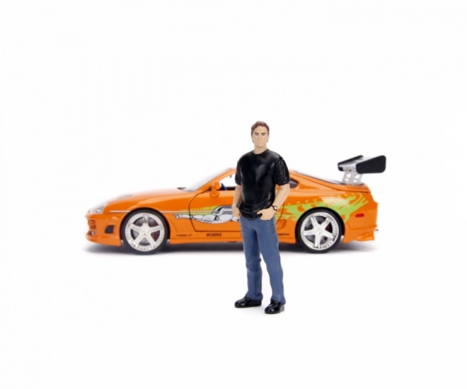 Rýchlo a zbesilo Auto 1995 Toyota Supra s Figúrkou Brian O’Conner