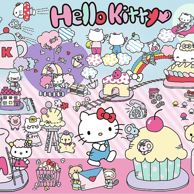 Puzzle Objavuj svet Hello Kitty 300 dielikov
