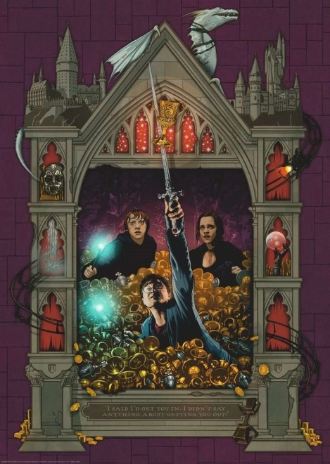 Ravensburger puzzle Harry Potter: Trezor v Gringottovskej banke - 1000 dielikov