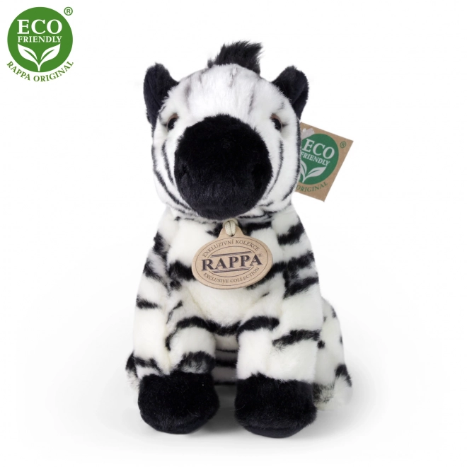 Pýšová zebra sediaca 18 cm Eco-friendly