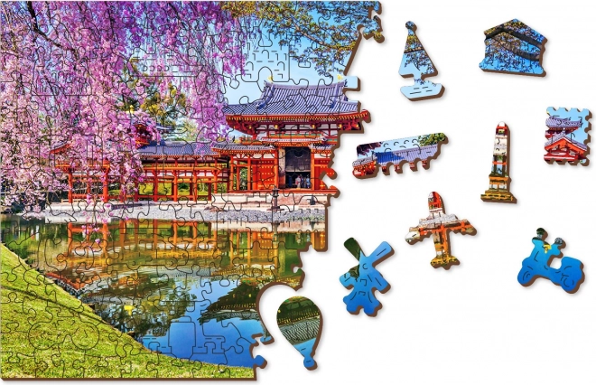 Drevené puzzle Chrám Byodo-in, Kjóto od Wooden City